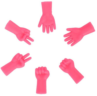 6 Pcs Breinaalden Point Beschermers Naald Tip Stopper Voor DIY Weave Breien En Naaien & Naaien Gereedschap Accessoires roos rood