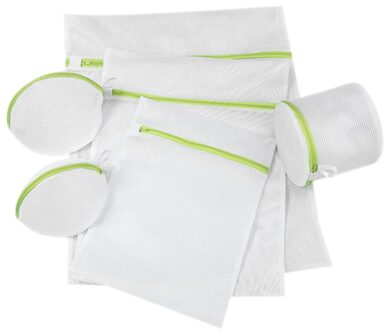6 Pcs Dames Opvouwbare Rits Bra Wasserij Ondergoed Wassen Sokken Zorg Zak Mesh Mand Huishouden Wasserij Opbergtas
