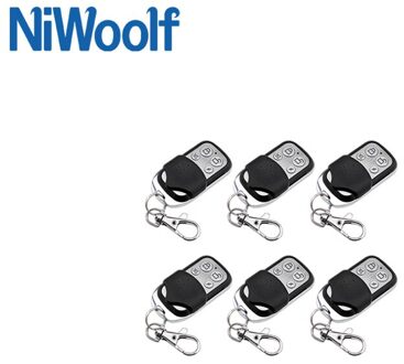 6 Pcs Draadloze Afstandsbediening 433Mhz Arm & Ontwapenen Knop Detector Metalen Afstandsbediening Voor Home Security Inbraakalarm systeem