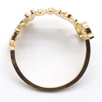 6/Pcs Engels Brief Bismillah Servetring Hotel Restaurant Familie Tafelblad Ornamenten Spot gouden