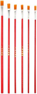 6 Pcs Lange Staart Nylonhair Haak Lijn Pen Schilderij Borstel Kinderen Diy Art Supplies Tool Art Briefpapier Aquarel Pen