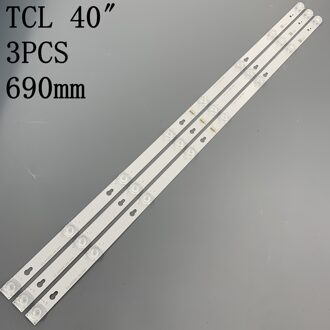 6 Pcs Led Backlight Strip Voor Toshiba L40F3301B 40A730U 40l2600 L40D2900F Tcl F40S5916 40S305 TOT_40D2900 40HR330M08A6 V8