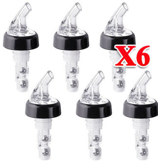 6 pcs Liquor Geest Nip Meten Wijn Shot Fles Schenktuit Stopper Fles Dispenser Bar ware Tool Rode Wijn Set apparaat
