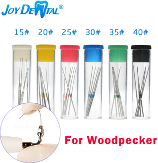 6 pcs/pak Dental U files root canal Endodontic files stainless steel ultrasonic ptional For Woodpecker