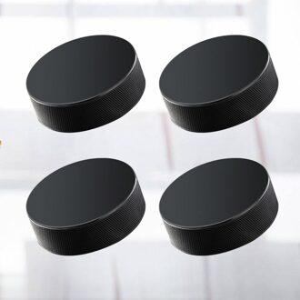6 Pcs Professionele Rubber Ijshockey Pucks Standaard Hockey Ballen Sport Benodigdheden Voor Praktijk Training Spel (Zwart) zwart 1
