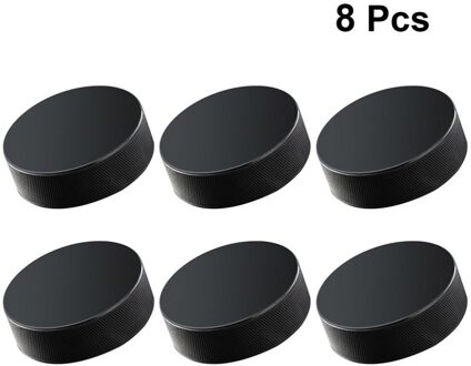 6 Pcs Professionele Rubber Ijshockey Pucks Standaard Hockey Ballen Sport Benodigdheden Voor Praktijk Training Spel (Zwart) zwart 2