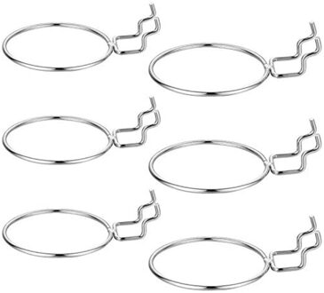 6 Pcs Ring Stijl Pegboard Haken Pegboard Cup Houders Accessoire Haak Assortiment Set Voor Workshop Keuken Wasruimte