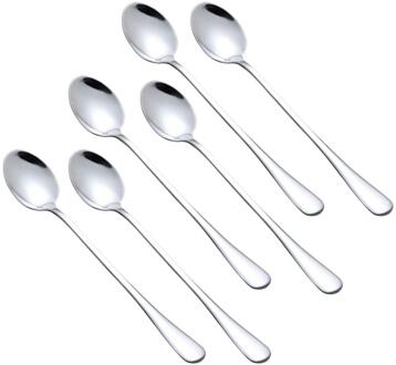 6 Pcs Roestvrij Staal Koffielepel Thee Cup Lepel Servies Keuken Benodigdheden