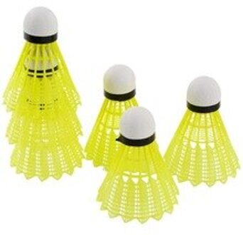 6 Pcs Trein Gym Geel Nylon Shuttles Badminton Bal Sport Duurzaam Nuttig