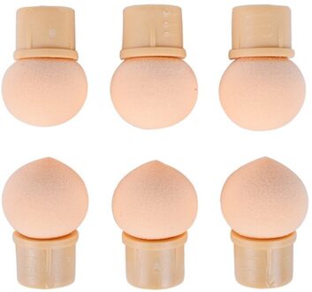 6 Pcs Vervang Sponzen Van Dual-Ended Bloeiende Nail Pen Tekening En Puntjes Nagellak Professionele Manicure Tool