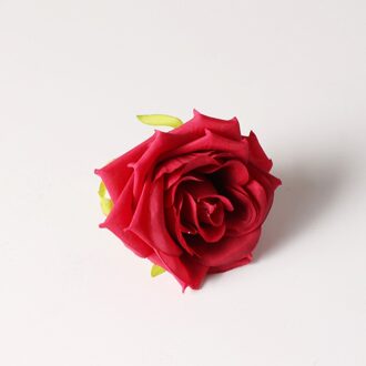 6 Pcs Wedding Rose Servet Ring Bloem Servet Ring Voelen Simulatie Bloem Servet Gesp Dull