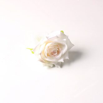 6 Pcs Wedding Rose Servet Ring Bloem Servet Ring Voelen Simulatie Bloem Servet Gesp licht grijs