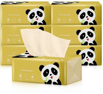 6 Pcs Zijdezachte Zachte Premium 3-Ply Toiletpapier Keuken Wc Facial Weefsels Zachte Absorberende Weefsels Papier 100% natuurlijke Hout