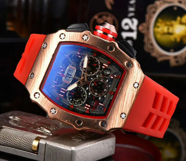 6-pin Richard Luxury Quartz AAA Watches New Brand Mille Men Automatic Watch Men's Designer wacth Water Resistant Reloj Hombre