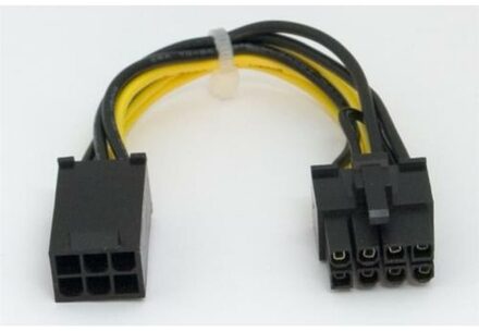 6 pin To 8 pin PCI-E adapter cable - small