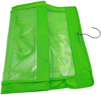 6 Pocket Opknoping Handtas Organisator Voor Garderobe Kast Transparante Opbergtas Deur Muur Clear Diverse Schoen Tas Hanger Pouch # t2 groen