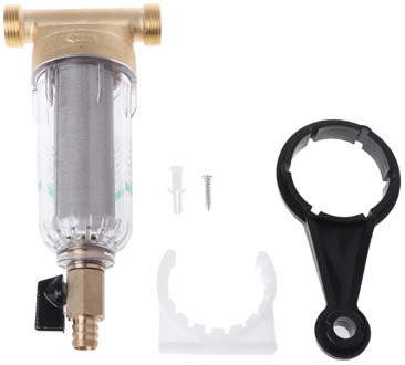 6 Points Front Purifier Copper Lead Water Filter Home Dust Stainless Mesh Faucet