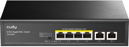 6-Port Gigabit PoE+ Switch Switch