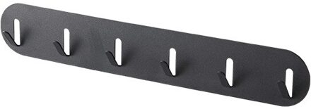 6 Rijen Haken Muur Opknoping Smeedijzeren Rack Keuken Smeedijzeren Punch-Gratis Keuken Haak Type Garderobe Kleding haak 6 Haken Brons