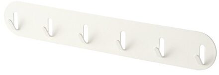 6 Rijen Haken Muur Opknoping Smeedijzeren Rack Keuken Smeedijzeren Punch-Gratis Keuken Haak Type Garderobe Kleding haak 6 Haken Donker Kaki