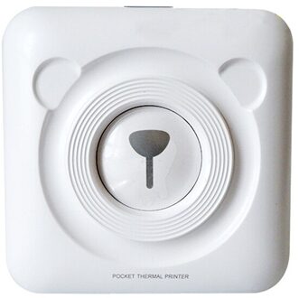 6 Rolls Sticker Papier Printer Papier Zelfklevende Afdrukken Langdurige Thermisch Papier Draagbare Praktische Student School wit