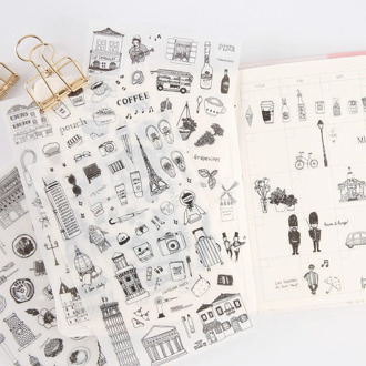 6 Sheets/pack Fun Soldiers Decorative Stationery Stickers Scrapbooking DIY Diary Album Stick Label