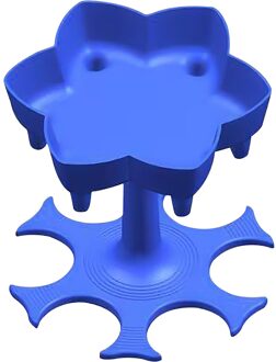 6-Shot Glas Dispenser Houder Wijn Whisky Bier Dispenser Rack Bar Accessoire Drinken Party Games Glas Dispenser Drinken Gereedschap blauw