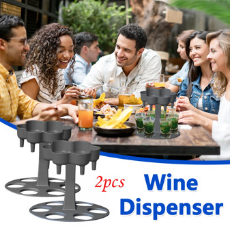 6 ShotGlass Dispenser and Holder -Dispenser For Filling Liquids, Shots Dispense Party Gifts Bar Accessory Drinking tools