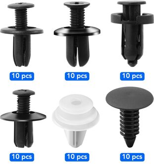 6 Size 60Pcs Auto Fastener Clip Gemengde Voor Subaru Forester Impreza Legacy Outback Sti Wrx Xv