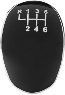 6 Speed Pookknop Cap pookknop pookknop Cover Insert gear shifter Voor Ford Focus Fiesta Mondeo transit ABS PLASTIC zwart