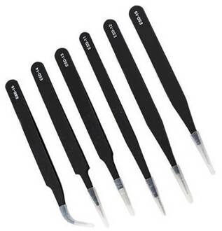 6 st ESD Veilig Precisie Pincet Rvs Anti Statische Onderhoud Tool Kit Nieuwkomers