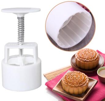 6 Stijl Mooncake Mold Bloemvormige Hand Druk Maan Cakevorm Siliconen Maancake Decoratie Tool Dessert Gebak Bakken Tool