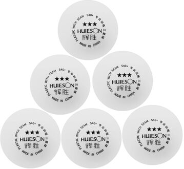 6 stks 3 Star Tafeltennis Ballen S40 + Materiaal ABS Plastic Poly Ping Pong Bal voor Professionele Tafel tennis Training Bal