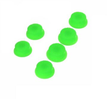 (6 Stks/pak) 12 Mm Siliconen Tailcap Zaklamp Schakelaar Staart Caps Led Zaklamp Diy Onderdelen Zaklamp Zaklamp Tailcaps groen 6stk