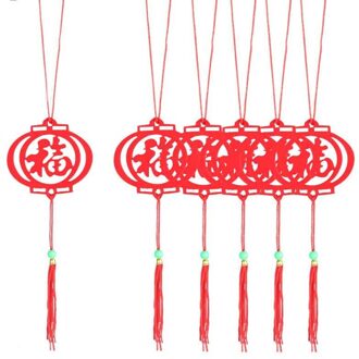 6 Stks/pak Chinese Jaar Decoratie Hanger Non-Woven Chinese Stijl Decoratie Lente Festival Thuis Opknoping Decoratie 2