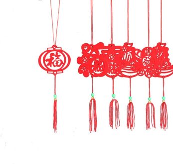 6 Stks/pak Chinese Jaar Decoratie Hanger Non-Woven Chinese Stijl Decoratie Lente Festival Thuis Opknoping Decoratie 5