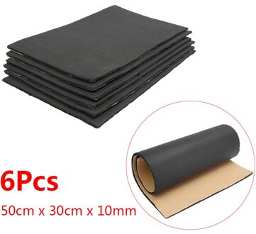 6 stks/partij 50cm x 30cm Zwart Voertuig Isolatie Gesloten Cel Schuim Blad Auto Van Geluidsisolatie Deadening Isolatie