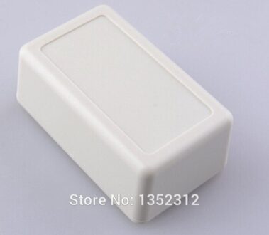 6 stks/partij 62*37*25mm plastic doos voor elektronica waterdichte desktop behuizing ABS DIY project aansluitdoos witte kleur