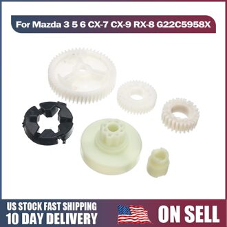 6 Stks/partij Car Power Window Regulator Motor Gear Vervanging Onderdelen Voor Mazda 3 5 6 CX-7 CX-9 RX-8 G22C5958X