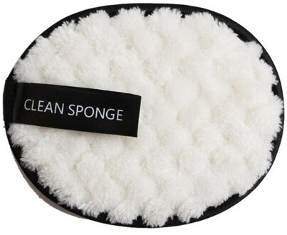 6 Stks/partij Herbruikbare Katoen Make-Up Reiniging Remover Pads Make Up Facial Remover Veeg Pad Nail Art Reiniging Cosmetica Tool 1stk wit