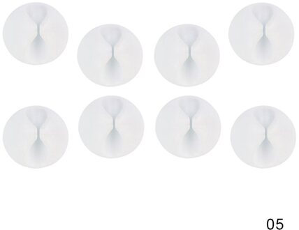 6 Stks/partij Siliconen Kleurrijke Cable Organizer Cable Winder Houder Bureau Gebruik Kabel Management Muis Draad Lader Houder Kabel Houder wit