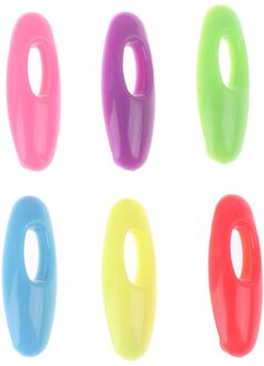 6 Stks/partij Sjaal Hijab Pinnen Veiligheid Pin Plastic Meisjes Kids Dames Haar Dressing MULTI