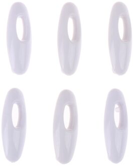 6 Stks/partij Sjaal Hijab Pinnen Veiligheid Pin Plastic Meisjes Kids Dames Haar Dressing wit