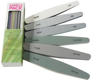 6 Stks/partij Spons Nagelvijlen Professionele Nail Buffer 100/180 Pedicure Manicure Buffing Poolse Gereedschap Gel Polijsten Schuren Bestand