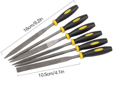 6 Stks/set 3 Size Houtbewerking Bestand Carbon Stalen Rasp Burr Verwijdering Polijsten Ruwe Proces Rasp Kit 4x160