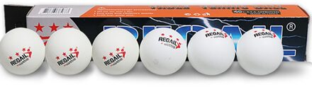 6 Stks/set 40Mm Geel Of Whites Pingpong Bal Gestage Rotatie Goede Elasticiteit Fit Voor Ping-Pong concurrentie Training wit