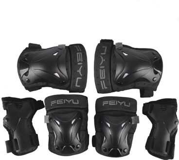 6 stks/set Beschermende Schaatsen Set kniebeschermers Elleboog Pols Protector Bescherming voor Scooter Fietsen Rolschaatsen XS-XL Size