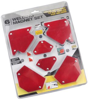 6 stks/set Driehoek Lassen Klepstandsteller Zonder Schakelaar Lassen Accessoires Magnetische Vaste Hoek Solderen Locator Tool Multi-size