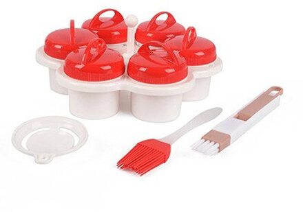 6 Stks/set Eierkoker Stropers Silicone Fancy Keuken Accessoires Cup Egglettes Creatieve Fancy Vorm Non-stick Accessoires