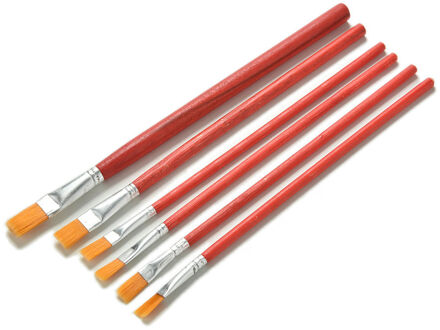 6 Stks/set Kunstenaar Verf Nylon Borstel Aquarel Acryl Olieverf Supplies